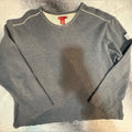 Classic Gray Cream Simple Comfortable Sweatshirt Shirt Top Large L (A6)